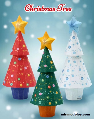 №18666 - Christmas Noveltygoods Christmas Tree [Pinoart Papercraft] из бумаги
