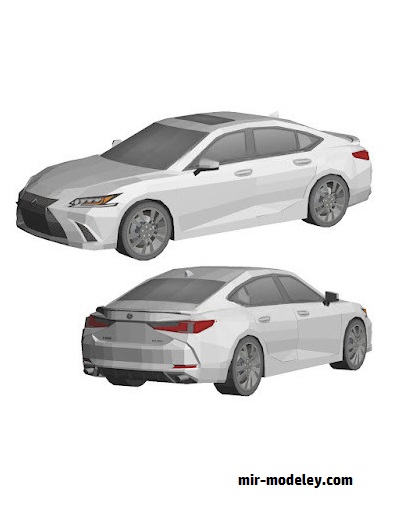 №18587 - Автомобиль Lexus ES 350 [Wongday] из бумаги