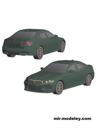 №18633 - Автомобиль BMW M5 CS [Wongday] из бумаги