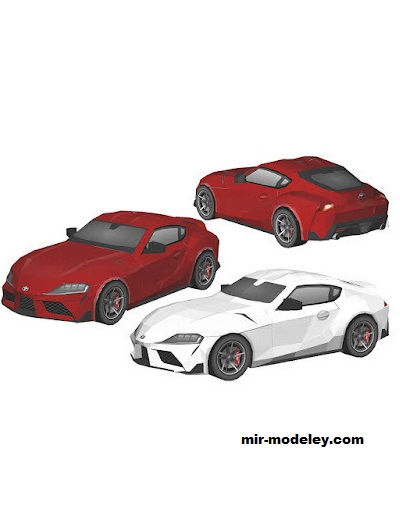 №18657 - Автомобиль Toyota Supra MK5 [Wongday] из бумаги