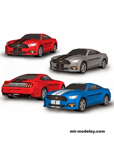 №18631 - Автомобиль Ford Mustang GT [Wongday] из бумаги
