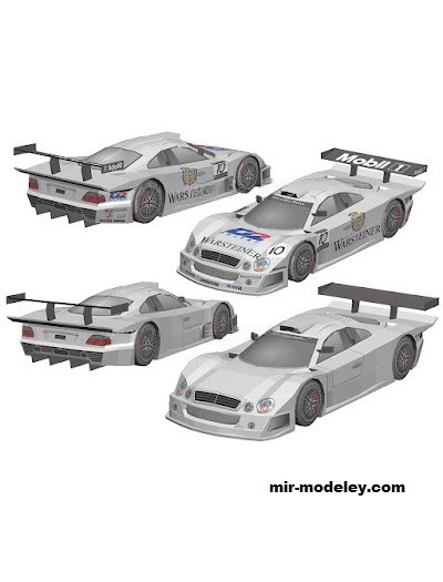 №18617 - Автомобиль Mercedes-Benz CLK LM [Wongday] из бумаги