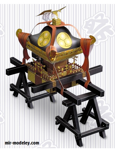 №18697 - Mikoshi - Festival Shrine (YAMAHA MOTOR) из бумаги