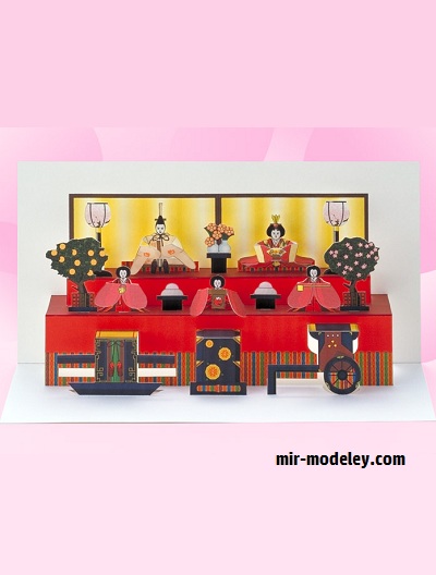 №18692 - Hina Dolls (YAMAHA MOTOR) из бумаги