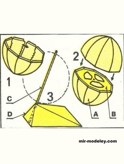 №18681 - Globus [ABC 20/1982] из бумаги