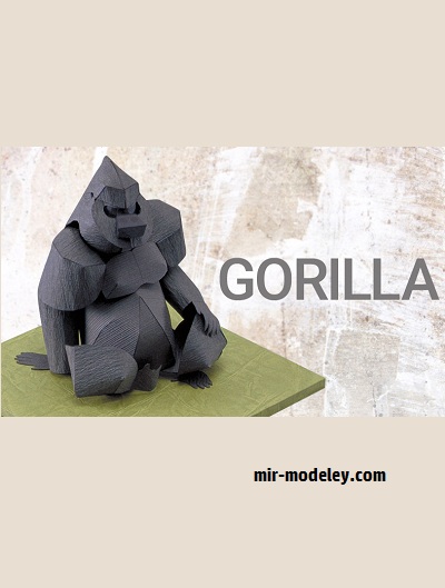 №18703 - Gorilla (YAMAHA MOTOR) из бумаги