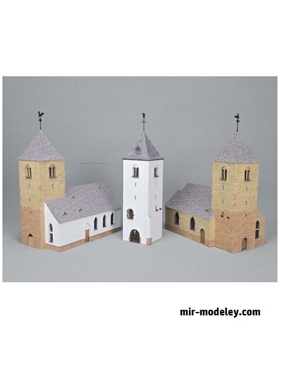 №18762 - Alter Turm in Ranzel (Mondorfer Bastelbogen) из бумаги