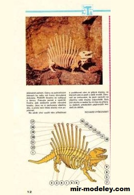 №18685 - Dimetrodon [ABC 17/1981] из бумаги