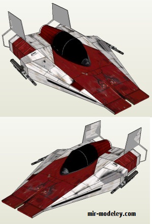 №18825 - A Wing (Clever PaperModel) из бумаги
