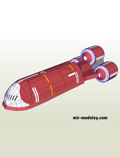 №18821 - CSS-1 Corellian Star Shuttle (Clever PaperModel) из бумаги