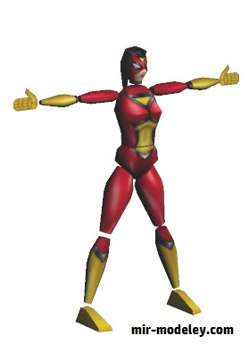 №18839 - Spider Woman (Clever PaperModel) из бумаги
