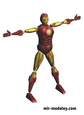 №18838 - Homem de Ferro (Clever PaperModel) из бумаги