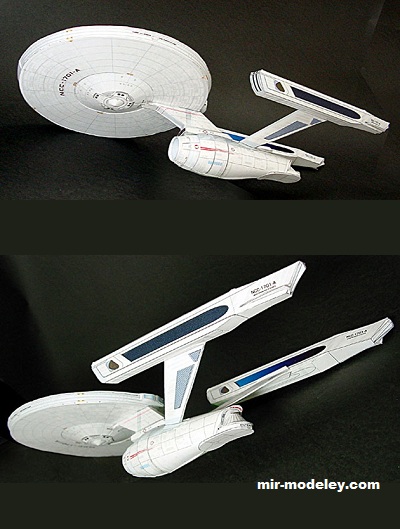 №18795 - U.S.S.ENTERPRISE NCC-1701-A (SF Papercraft) из бумаги