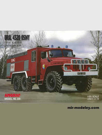 №18805 - Ural 4320 Osiny (Angraf 221) из бумаги