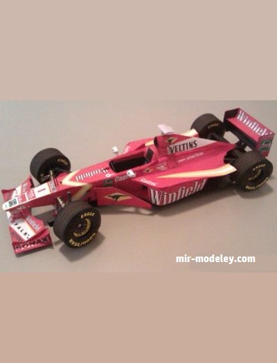№18790 - Williams FW20 GP San Marino J.Villeneuve (Jan Braun - PORS 003) из бумаги