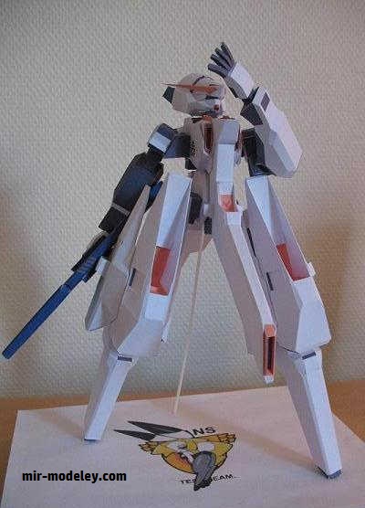 №18771 - SD RX-124 Gundam TR-6 Woundwort из бумаги