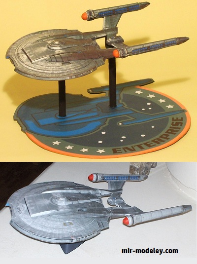 №18819 - NX01 Enterprise и NX02 Columbiad (Clever PaperModel) из бумаги