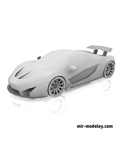 №18776 - McLaren P1 Ghost (Taras Lesko) из бумаги