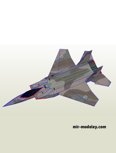 №18812 - F-15C USAF (Gustavo Salazar) из бумаги