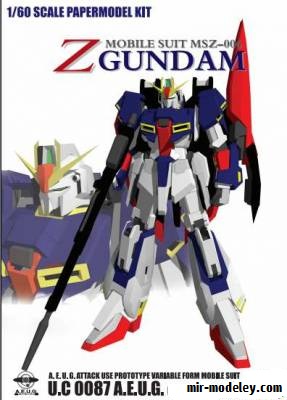 №18787 - MSZ-006 Zeta Gundam (PJY Models) из бумаги