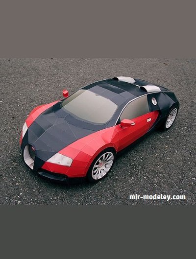 №18766 - Bugatti Veyron (Taras Lesko) из бумаги