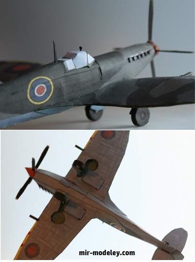 №18843 - Spitfire Mk V (Parlane) из бумаги