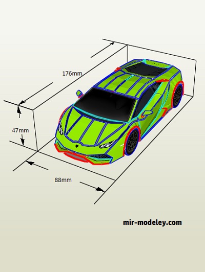 №18919 - Bhaskar Mistry's Lamborghini Huracan (Alan Dea) из бумаги