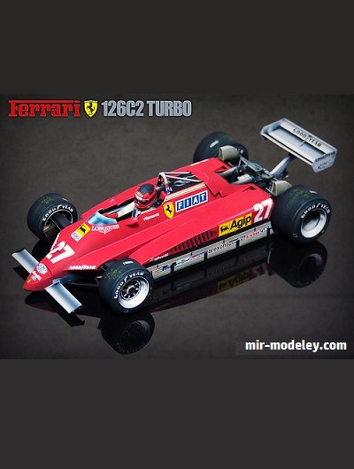 №18951 - Болид Ferrari 126C2 (Sunny78) из бумаги