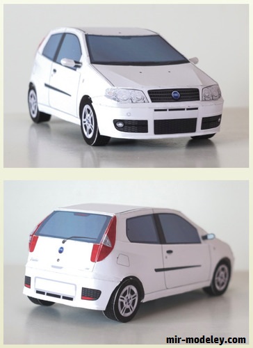 №18913 - Легковой автомобиль FIAT Punto HGT 2004 (PACAROOM) из бумаги
