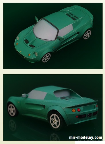 №18912 - Легковой автомобиль Lotus Elise S1 (PACAROOM) из бумаги
