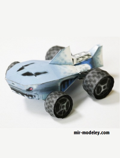 №18928 - Легковой автомобиль Shark (zxc6713) из бумаги