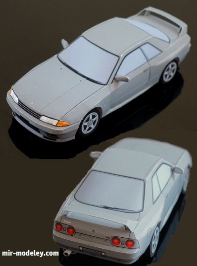 №18915 - Легковой автомобиль NISSAN Skyline R32 GT-R (PACAROOM) из бумаги