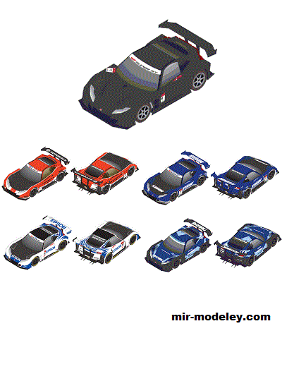 №18984 - Спортивный автомобиль Honda HSV010 2011 (Oniya) из бумаги