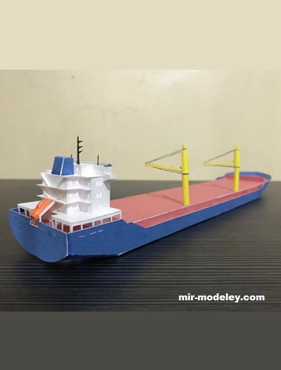 №19040 - Cargo / Container ship (PaperWerft) из бумаги