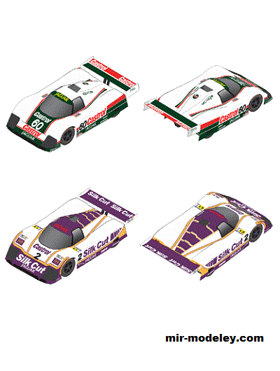 №18985 - Спортивный автомобиль JAGUAR XJR-9 D (Oniya) из бумаги