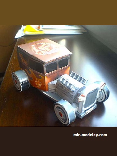 №18968 - The Evil Devil Hot Rod (Domatine) из бумаги