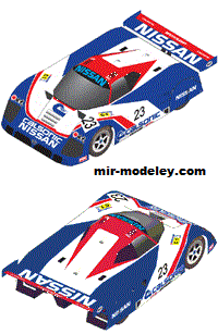 №19006 - Спортивный автомобиль NISSAN R89 (Oniya) из бумаги