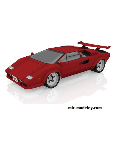 №18965 - Легковой автомобиль Lamborghini Countach inspired Printach Blade (Taras Lesko) из бумаги