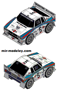№18988 - Спортивный автомобиль LANCIA 037 RALLY evo2 (Oniya) из бумаги