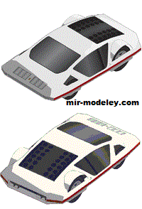 №18977 - Легковой автомобиль Ferrari PF512S Modulo (Oniya) из бумаги