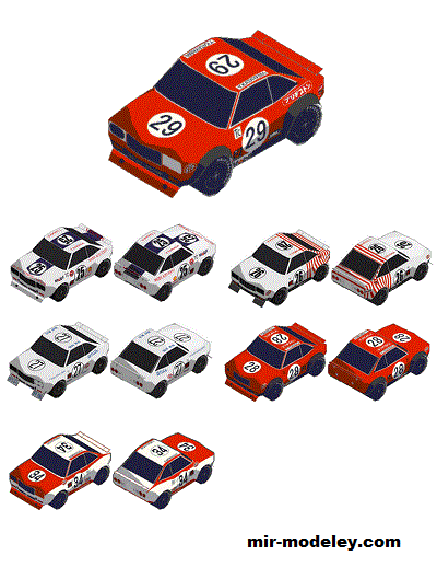 №19000 - Спортивный автомобиль MAZDA RX-3 (Oniya) из бумаги