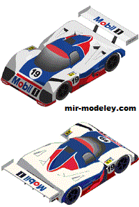 №18972 - Спортивный автомобиль Aston Martin AMR 1 (Oniya) из бумаги