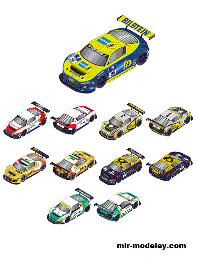 №18972 - Спортивный автомобиль Audi R8 LMS (Oniya) из бумаги