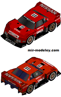 №19005 - Спортивный автомобиль NISSAN SKYLINE Gr-C (Oniya) из бумаги