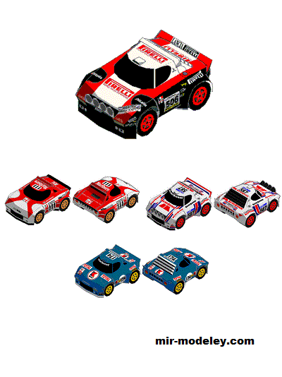 №18993 - Спортивный автомобиль Lancia Stratos Gr-5 (Oniya) из бумаги