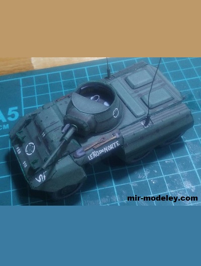 №19120 - M-8 Greyhound - Brazilian Expedicionary Force (Orcberto) из бумаги