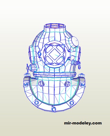 №19130 - Diving Helmet (D-Mind) из бумаги