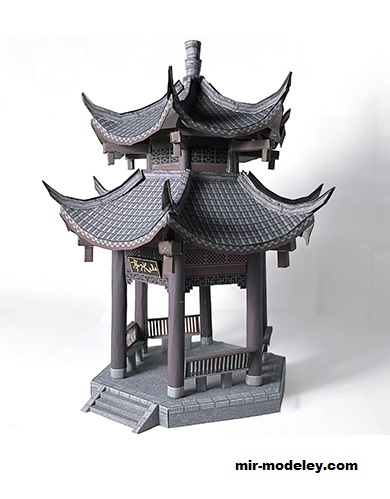 №19067 - Chinese Pavilion 2 (Kacanonon) из бумаги