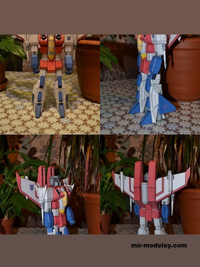 №19089 - Transformers G1: Starscream (bhaad) из бумаги