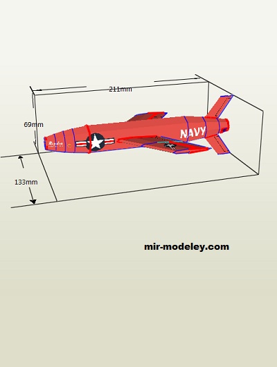 №19138 - Regulus-1 Target Drone (Eric Truax) из бумаги